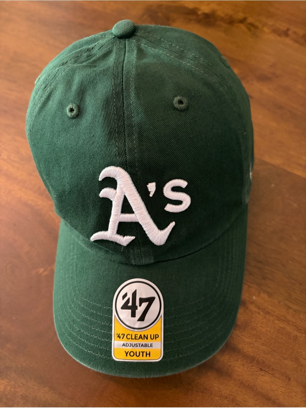NEW Athletics MLB A's Youth Baseball Hat with White A’s Logo
